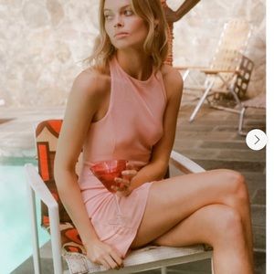 With Jean Heidi Dress Apricot Medium